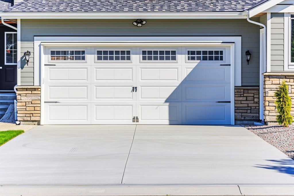 A brand new garage door